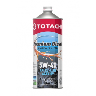 Масло моторное синтетическое TOTACHI Premium Diesel Fully Synthetic CJ-4/SN 5W-40 1 л.